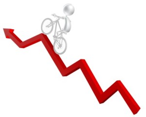 Image credit: <a href='http://www.123rf.com/photo_9860824_3d-man-riding-his-bicycle-on-the-red-arrow-up-success.html'>denisart / 123RF Stock Photo</a>