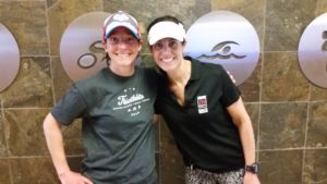 Coach Nicole and Colorado Springs Life Time Fitness Indoor Triathlon race director, Rose.