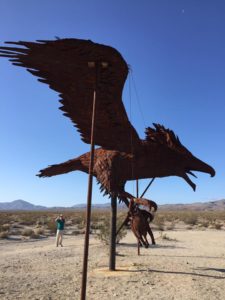 One of the larger and more intricate sculptures in Gelleta Meadows outside of Borrego Springs