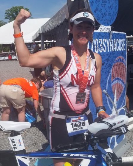 Coach Nicole successfully finished the 2016 IRONMAN Syracuse 70.3