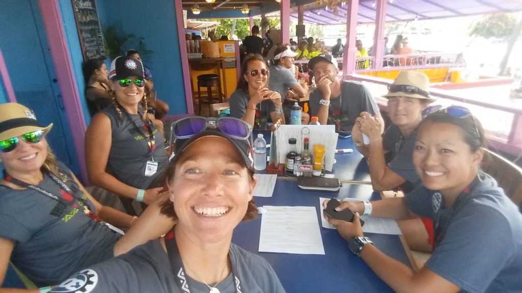 Coach Nicole and the 303triathlon.com team taking a lunch break at the 2016 IRONMAN World Championships
