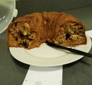 The apple cake that won the best tasting "other" non-cookie at work.